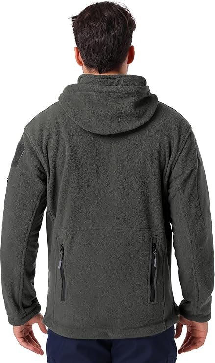 Men's Tactical Fleece Jacket Warm Winter Sport Outdoor Hooded Combat Military Jacket Coat - Ranger Rags
