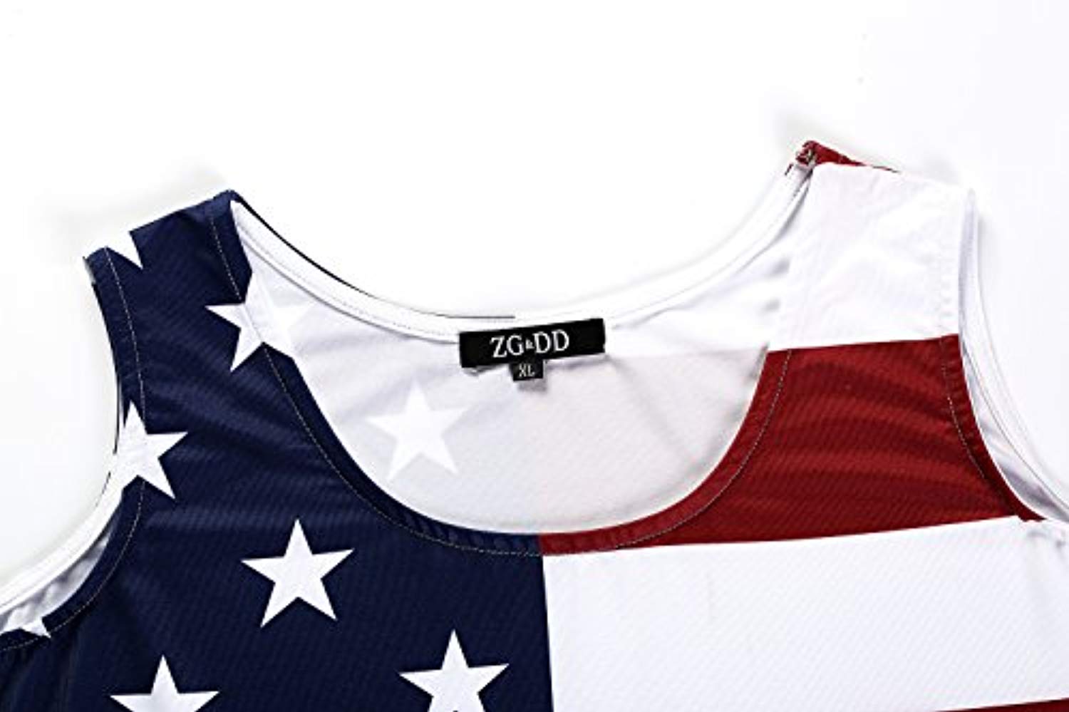 OMONSIM Women's Vogue Shoulder Off Wide Hem Design Top Shirt American Flag T Shirt - Ranger Rags