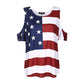 OMONSIM Women's Vogue Shoulder Off Wide Hem Design Top Shirt American Flag T Shirt - Ranger Rags