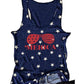 Women American USA Flag Print Tank Top - Ranger Rags