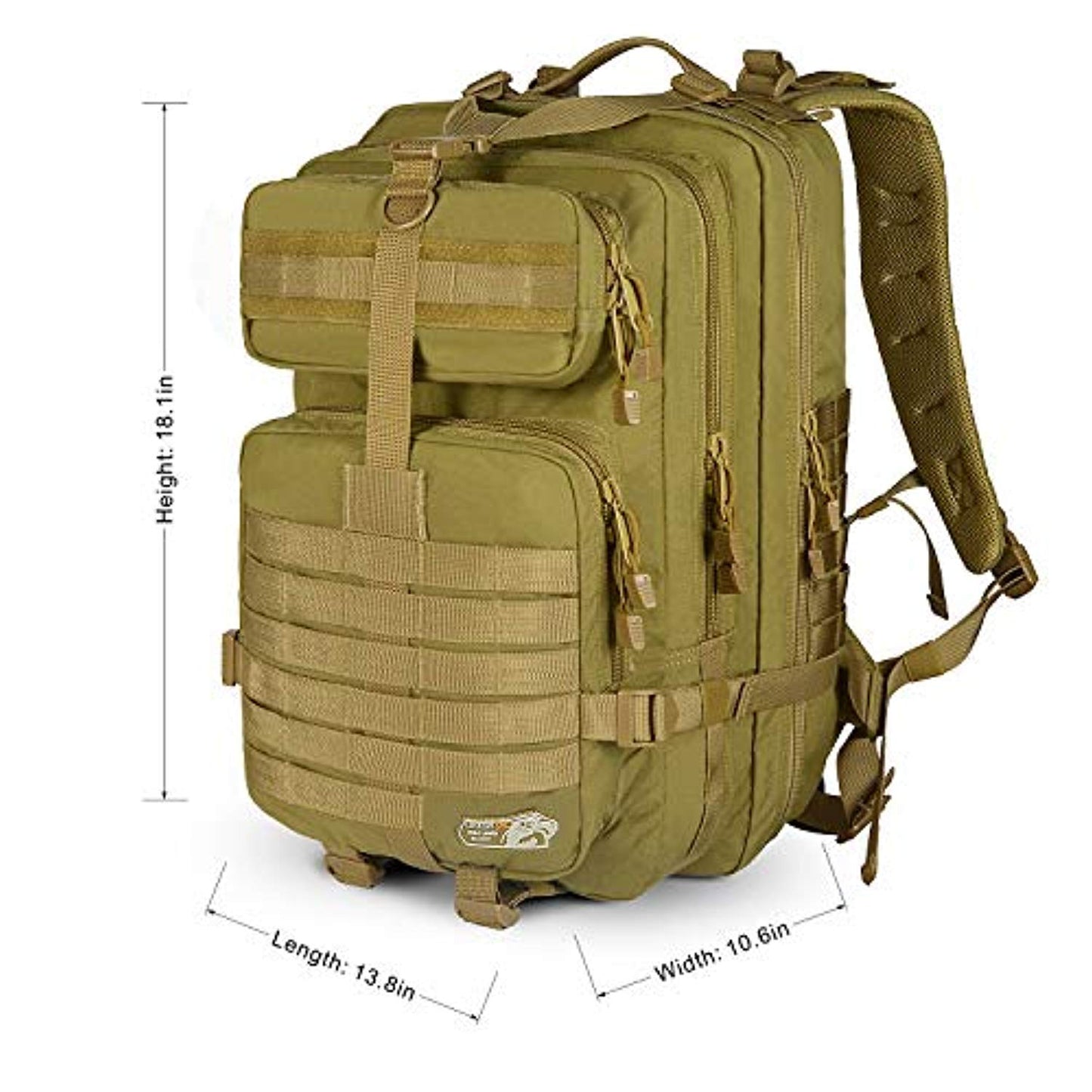 SunsionPro MTB-130 Military Tactical Assault Backpack Molle - Ranger Rags