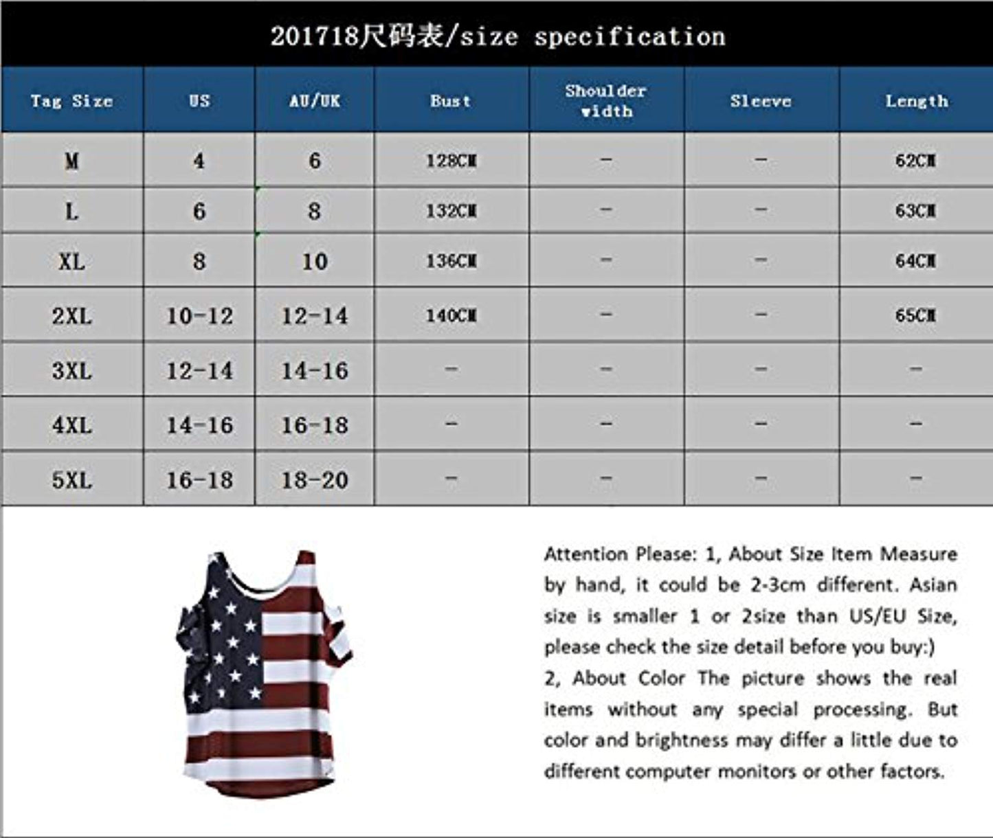 OMONSIM Women's Vogue Shoulder Off Wide Hem Design Top Shirt American Flag T Shirt - Ranger Rags