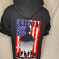 ARMY FLAG SILHOUETTE- BLACK HOODIE - Ranger Rags