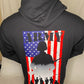 ARMY FLAG SILHOUETTE- BLACK HOODIE - Ranger Rags