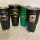 20 Oz. FT. BENNING INFANTRY- HOOAHWEAR travel cup-Matte Black/ Gold - Ranger Rags